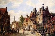 unknow artist European city landscape, street landsacpe, construction, frontstore, building and architecture.045 oil painting reproduction